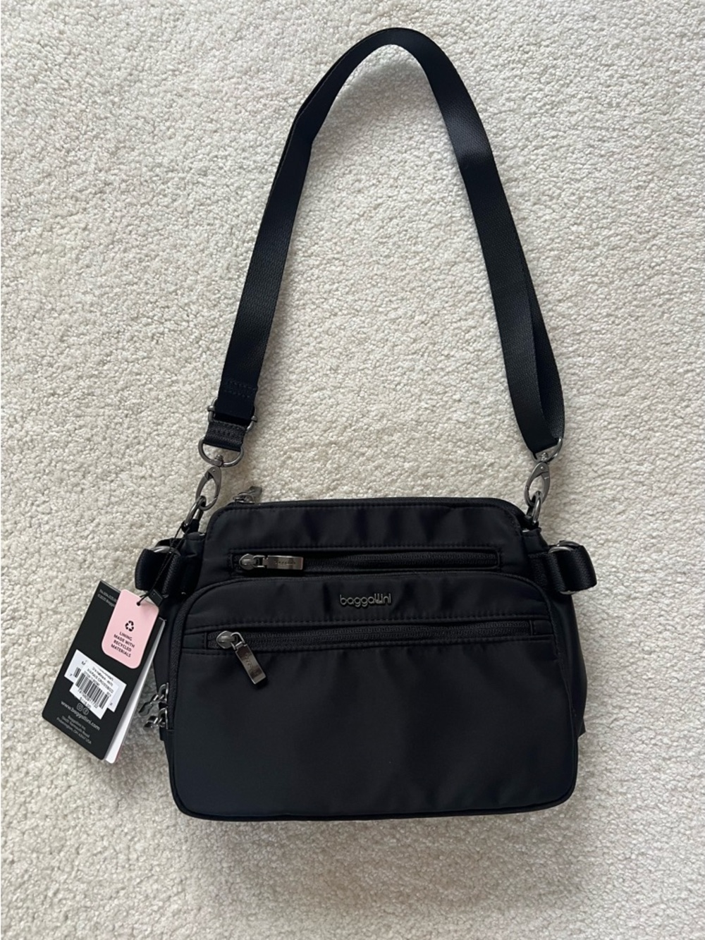 Baggallini Marais Crossbody Bag.  New.  Black